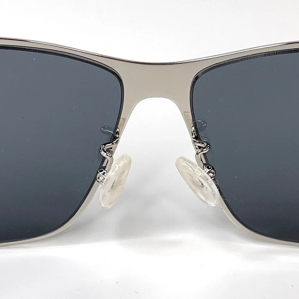 STELLA MCCARTNEY Brushed Silver Frame NEW Gray Gradient Lens Sunglasses